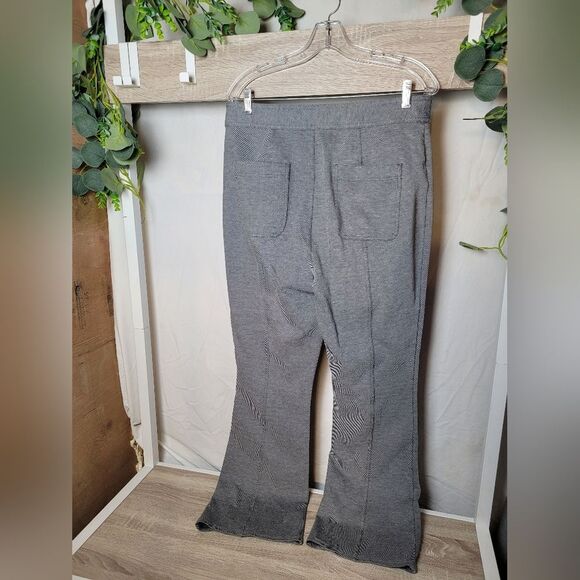 Maeve Anthropologie Wide Leg Pants High Waist Seam Ankle Slit Trousers Plaid 14 - Picture 9 of 14